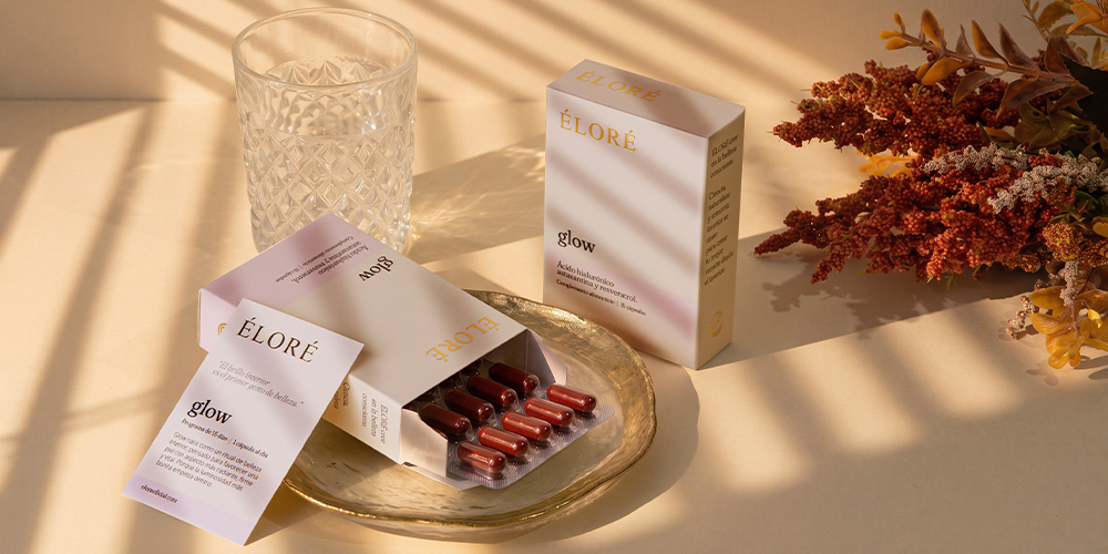 Éloré Glow, complemento con biotina para el cabello, la piel y las uñas